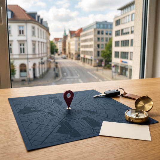 Außenansicht eines modernen Gebäudes als Platzhalter für die Lage der Kanzlei ESEN in Hannover
